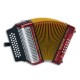 Photo of concertina Hohner Corona III red