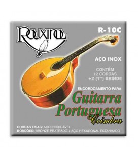Jogo de Cordas Rouxinol para Guitarra Portuguesa Coimbra Aço Inox R10C