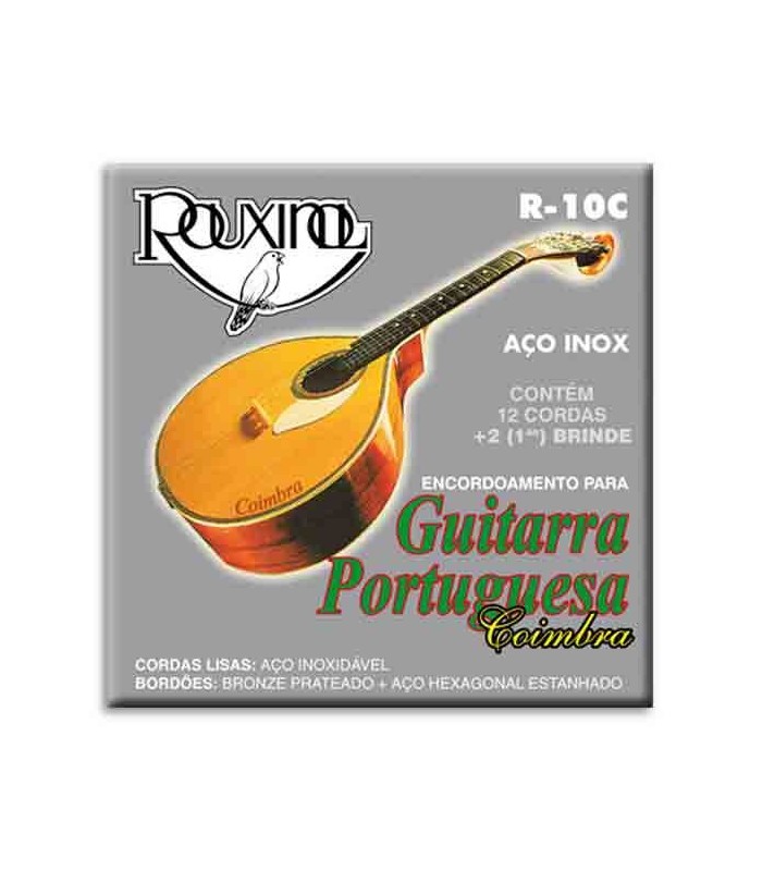 Juego de Cuerdas Rouxinol para Guitarra Portuguesa Coimbra Acero Inox R10C