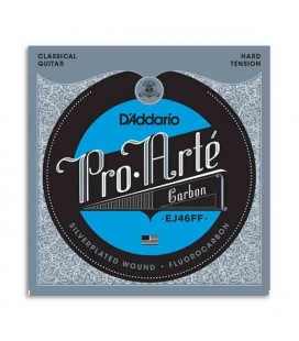 Jogo de Cordas Daddário para Guitarra Clássica Carbono Tensão Forte EJ46FF