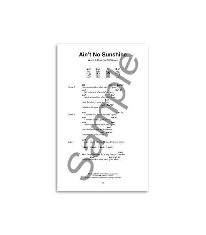 Music Sales The Little Black Book of Great Songs for Ukulele AM1006434