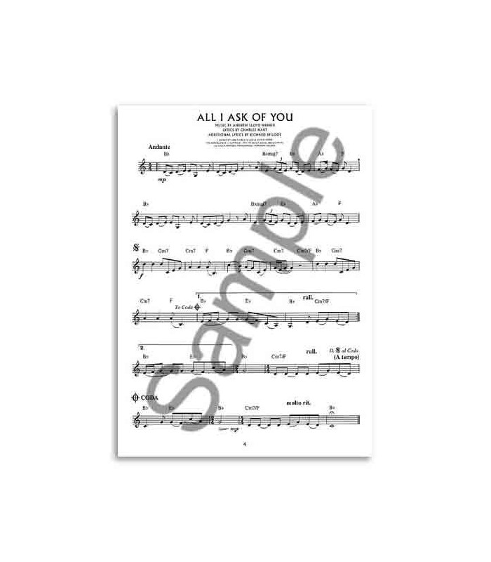 Book Music Sales Andrew Lloyd Webber for Clarinet RG10277