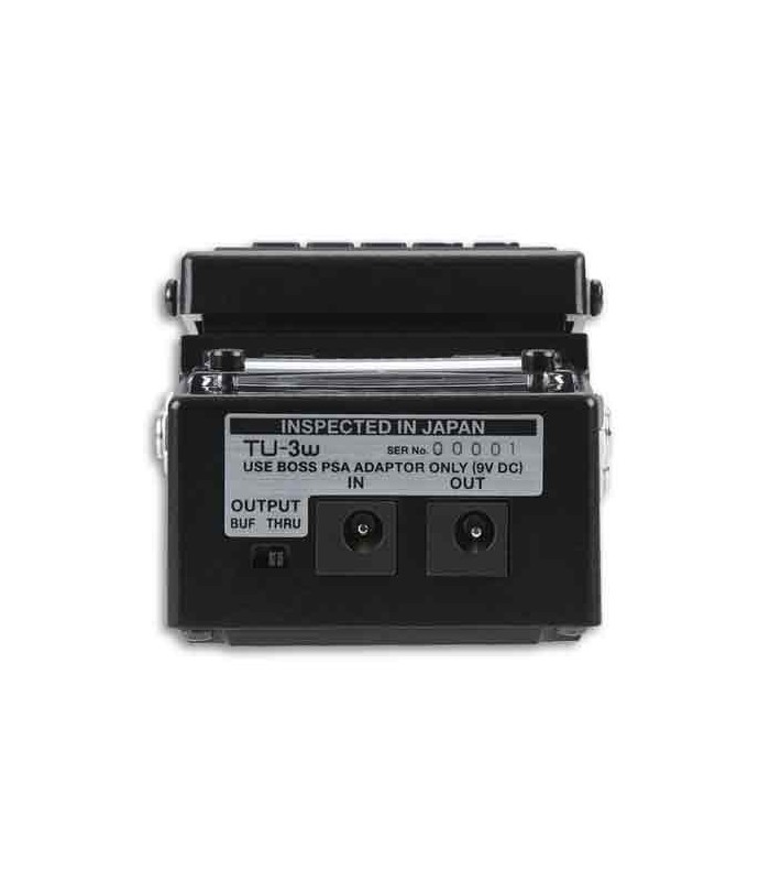 Foto trasera del pedal Boss Tuner TU 3W