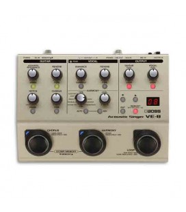 Foto superior do Boss VE-8 Acoustic Singer