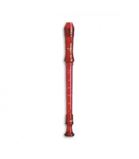 Flauta Dulce Yamaha YRS20 BR Soprano Do Transparente Barroca Estudiante Roja