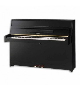Kawai Upright Piano K 15 110cm Polished Black 3 Pedals