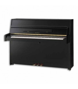 Piano Vertical Kawai K 15 110cm Preto Polido 3 Pedais