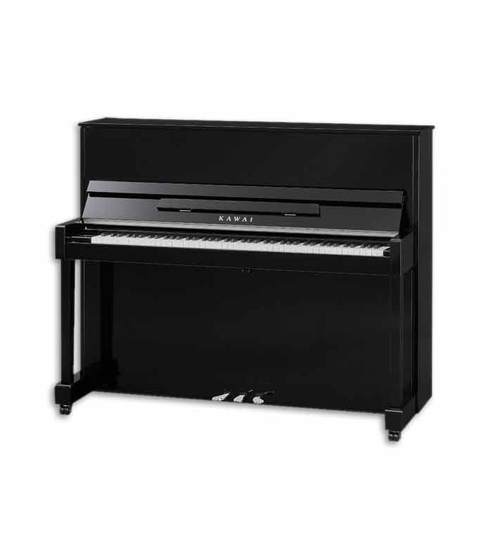 Kawai Upright Piano ND 21 121cm Polished Black 3 Pedals