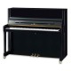 Foto a 3/4 del piano vertical Kawai K-300