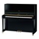 O piano vertical Kawai K 500 tem a altura aumentada para 130cm