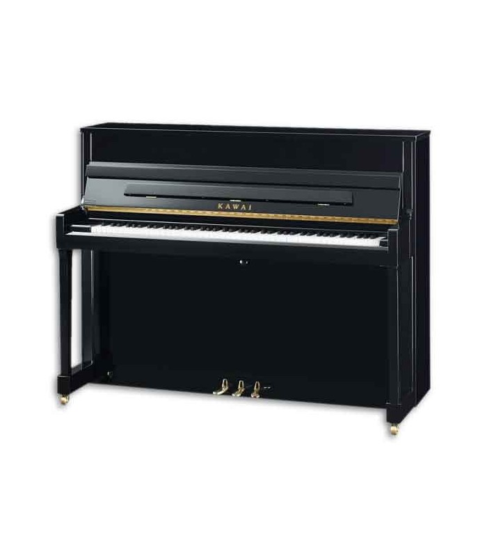 Piano Vertical Kawai K 200 114cm Negro Pulido 3 Pedales