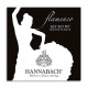 Juego de Cuerdas Hannabach E827MT para Guitarra de Flamenco Nilón Media Tensión