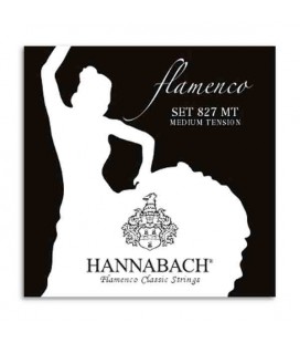 Juego de Cuerdas Hannabach E827MT para Guitarra de Flamenco Nilón Media Tensión