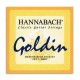 Jogo de Cordas Hannabach Goldin E725MHT para Guitarra Clássica Nylon Tensão Média Alta
