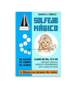 Livro Eurico Cebolo SOL M Método Solfejo Mágico com CD