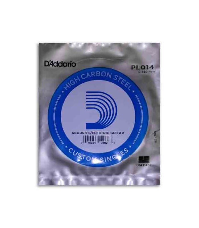 Embalagem da corda D'Addario PL014 