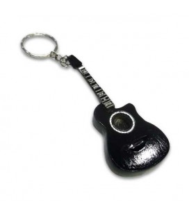 Porta chaves guitarra preta