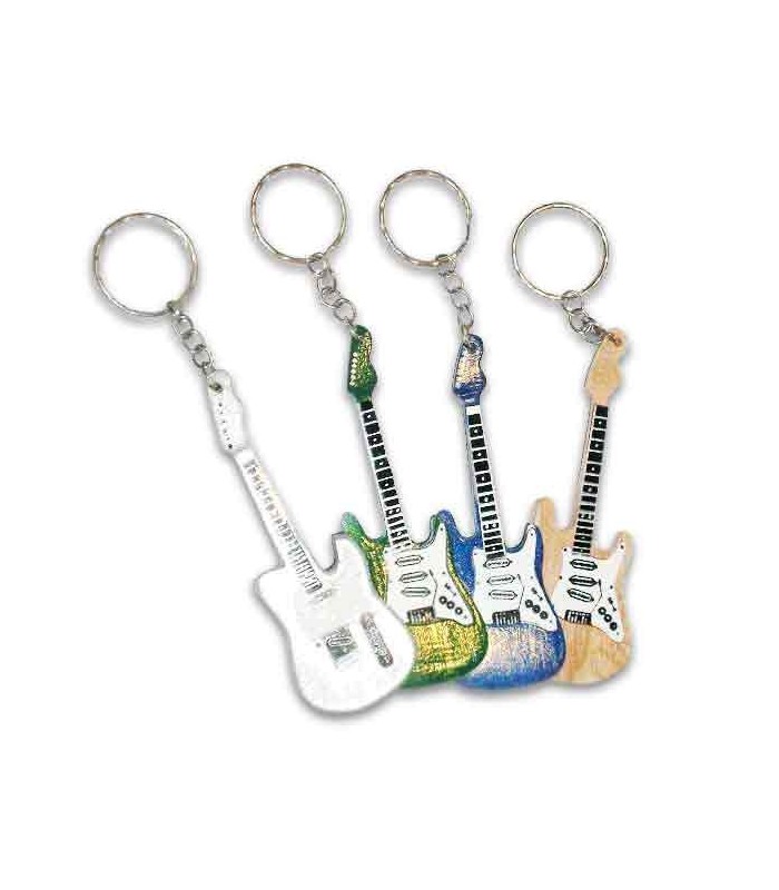 Porta chaves guitarra elétrica, várias cores