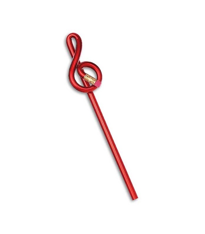 Agifty treble clef thaped pencil model B1021 with red finish