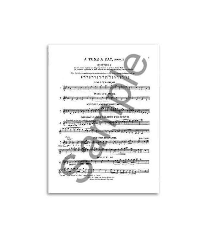 Music Sales Book BM10165 Tune a Day Flute 2