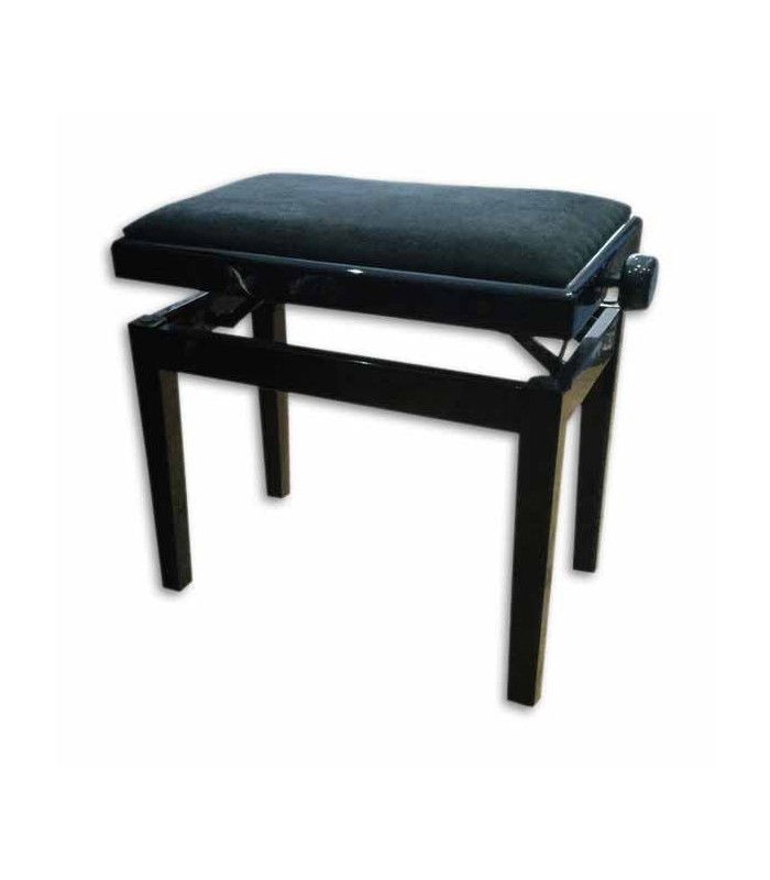 Discacciati Bench KD20 Polished Black Rectangular Adjustable Black