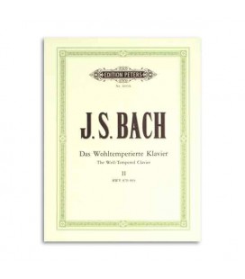 Livro Editions Peters EP4691b Bach Prelúdios e Fugas Volume II