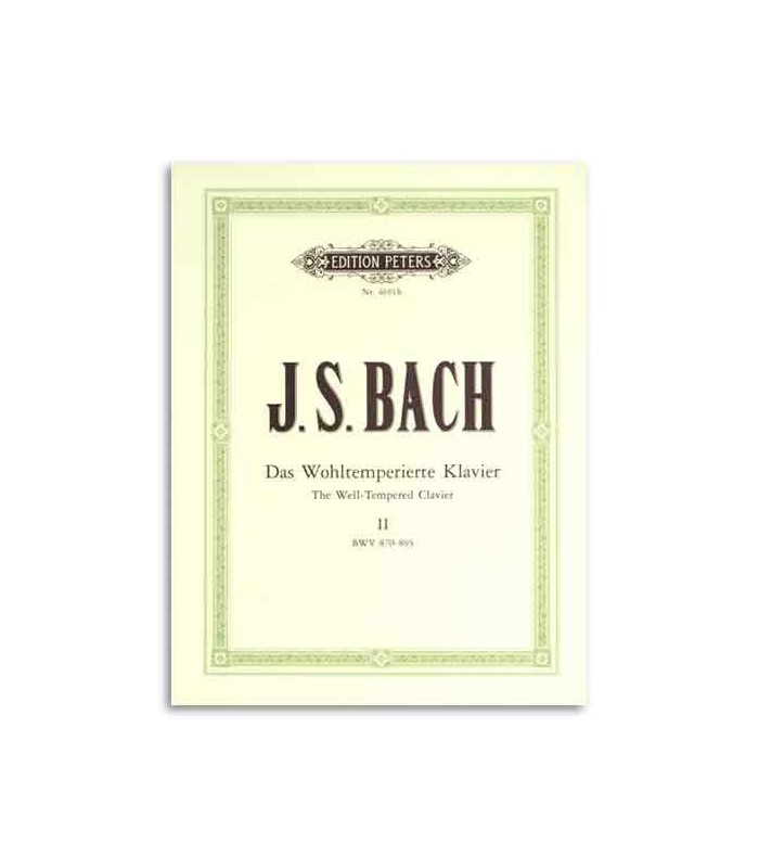 Livro Editions Peters EP4691b Bach Prelúdios e Fugas Volume II