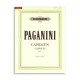 Livro Editions Peters EP9979 Paganini 24 Caprichos para Violino OP1