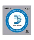 Corda Individual Daddário 015 Aço para Guitarra Elétrica ou Acústica