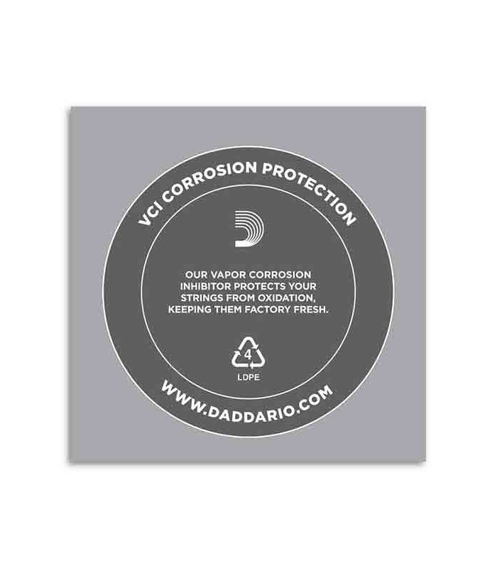 Costas da embalagem da corda D'Addario PL016