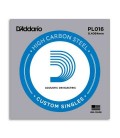 Corda Individual Daddario PL016 Si para Guitarra Elétrica ou Acústica Aço