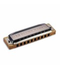 Foto a 3/4 da Harmónica Hohner Blues Harp em Dó