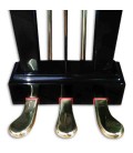 	O piano de cauda Pearl River GP170 PE inclui um pedal central sostenuto