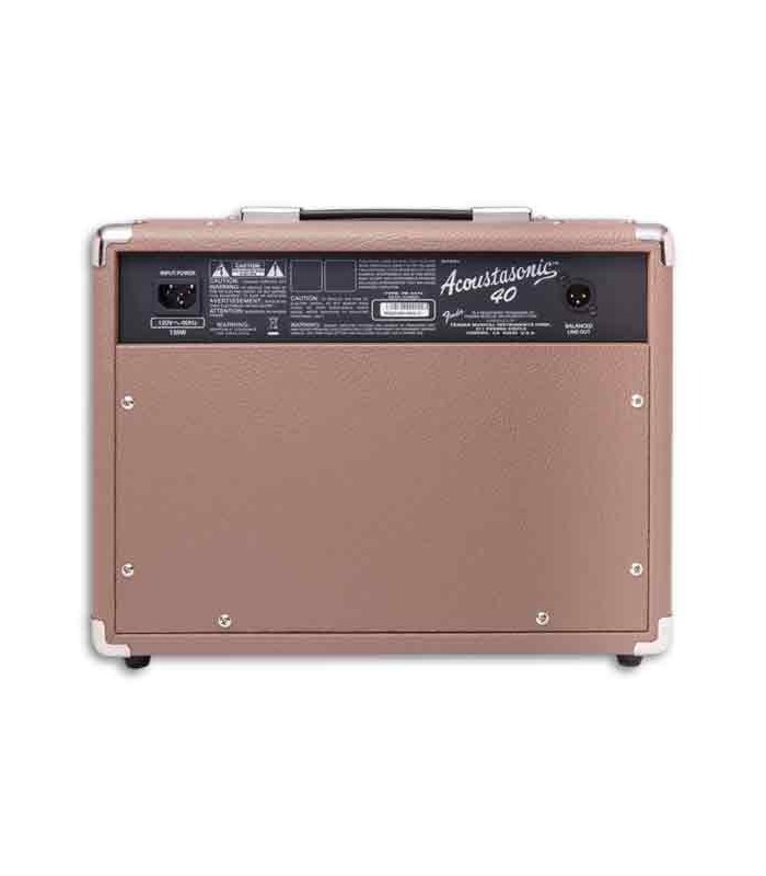 Back photo of amplifier Fender Acoustasonic 40