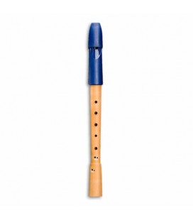 Flauta Dulce Mollenhauer 1054 Prima Soprano Azul Barroca