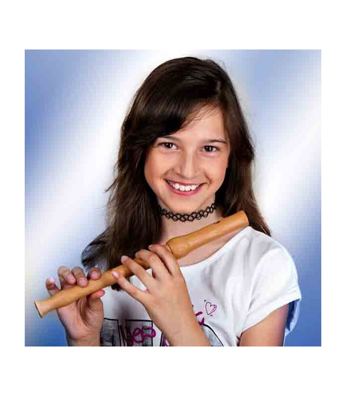 Posição para tocar da flauta Mollenhauer 8105 Picco