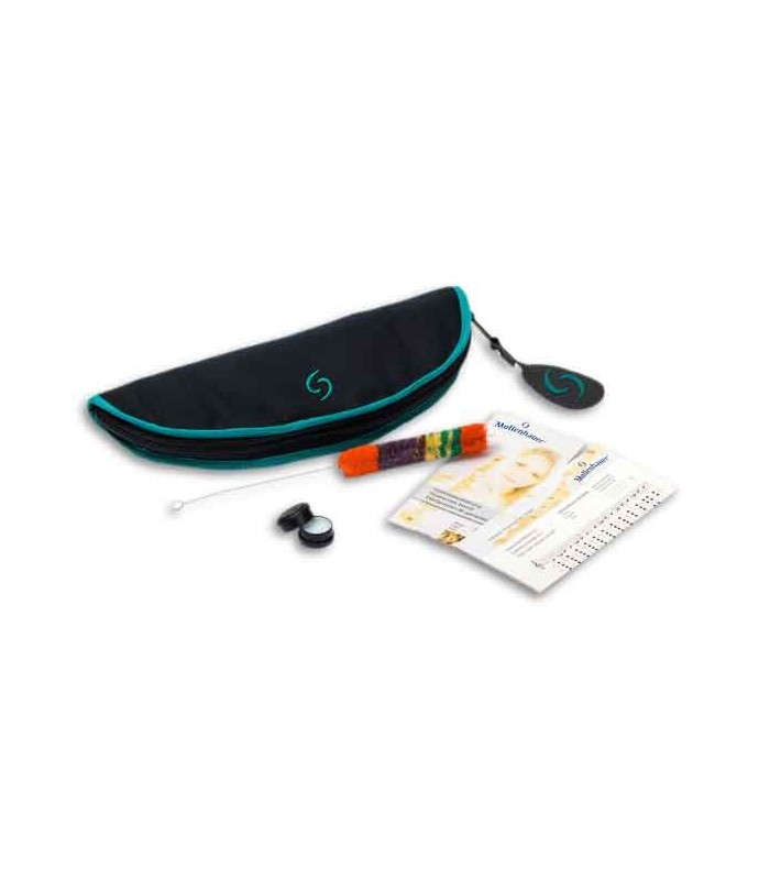 Flauta Dulce Mollenhauer 4119B Dream Soprano Pearwood Azul Barroca