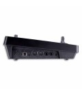 Foto de pormenor das ligações do controlador MIDI Roland A-500PRO