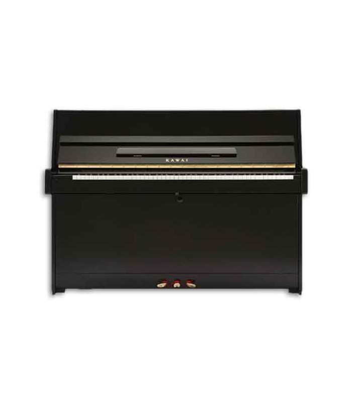 Kawai Upright Piano K 15 110cm Polished Black 3 Pedals