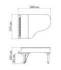 Kawai Grand Piano GX 5 200cm Polished Black 3 Pedals