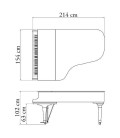 Kawai Grand Piano GX 6 214cm Polished Black 3 Pedals