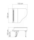 Piano de Cauda Kawai GL 10 152cm Preto Polido 3 Pedais