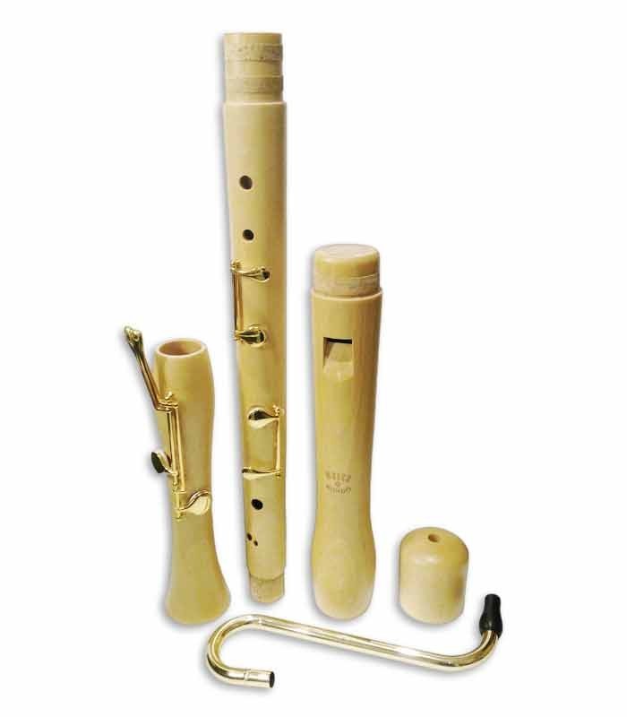 Flauta Dulce Moeck 2520 Rondo Contrabajo Maple Barroca