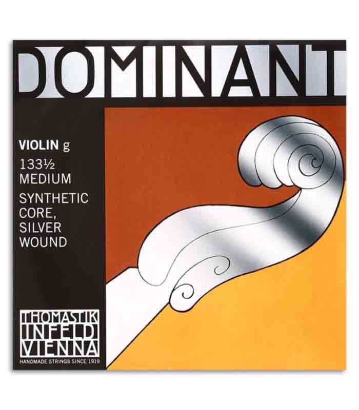 Corda Thomastik Dominant 133 4ta Sol para Violino 1/2