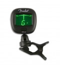 Photo of Fender Chromatic Tuner FT-1 screen and clip on 