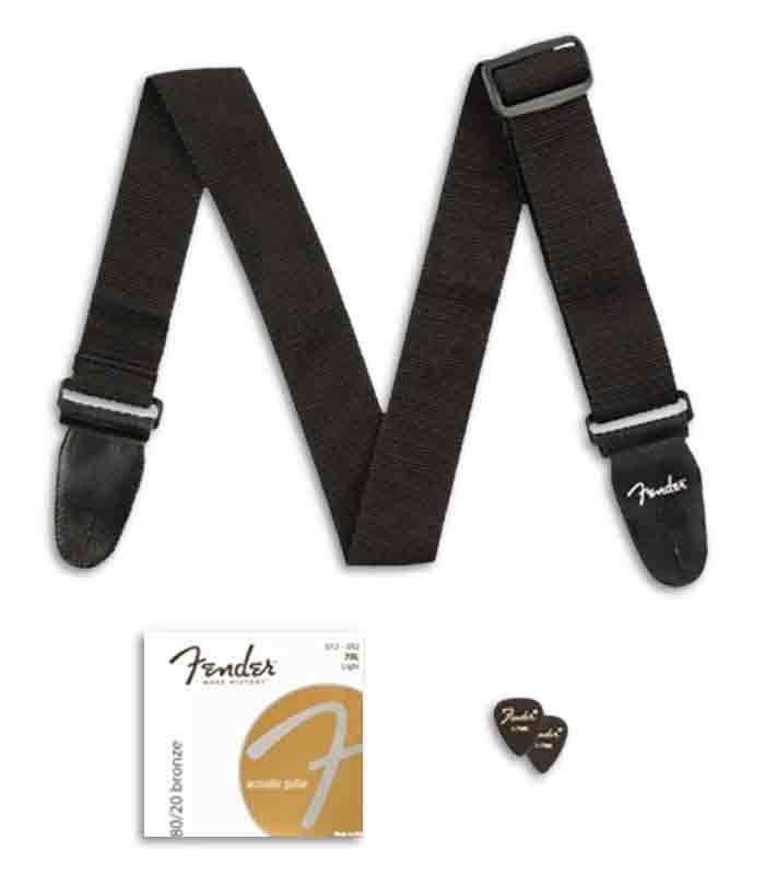 Photo of accessories strap strings and flatpicks