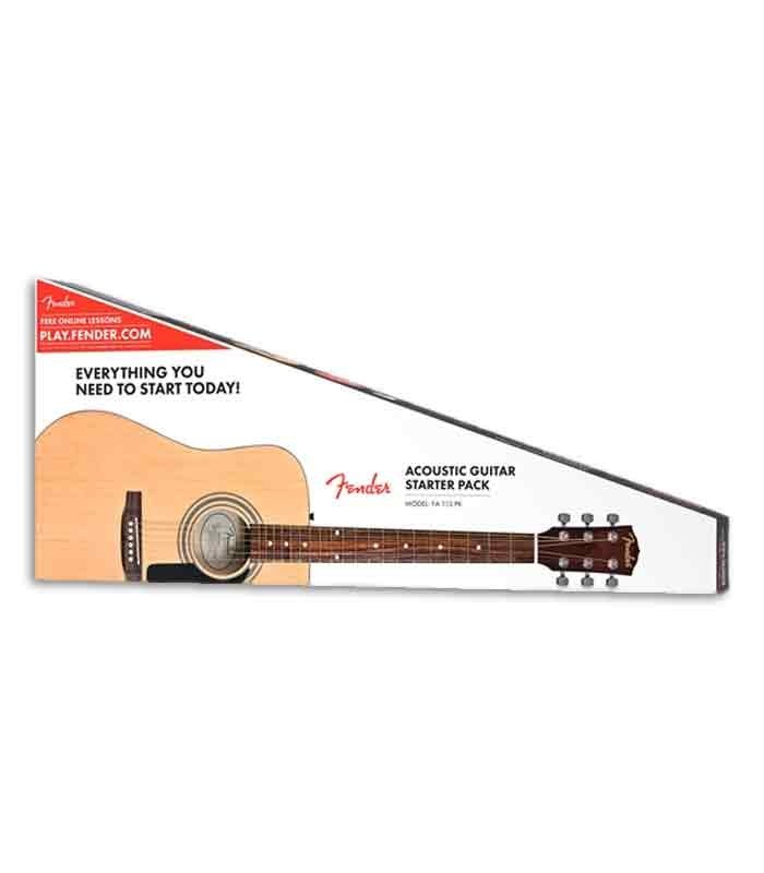 Embalagem do pack Guitarra Folk Fender FA-115