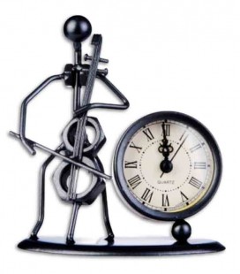 SML Cellist Statuette Clock