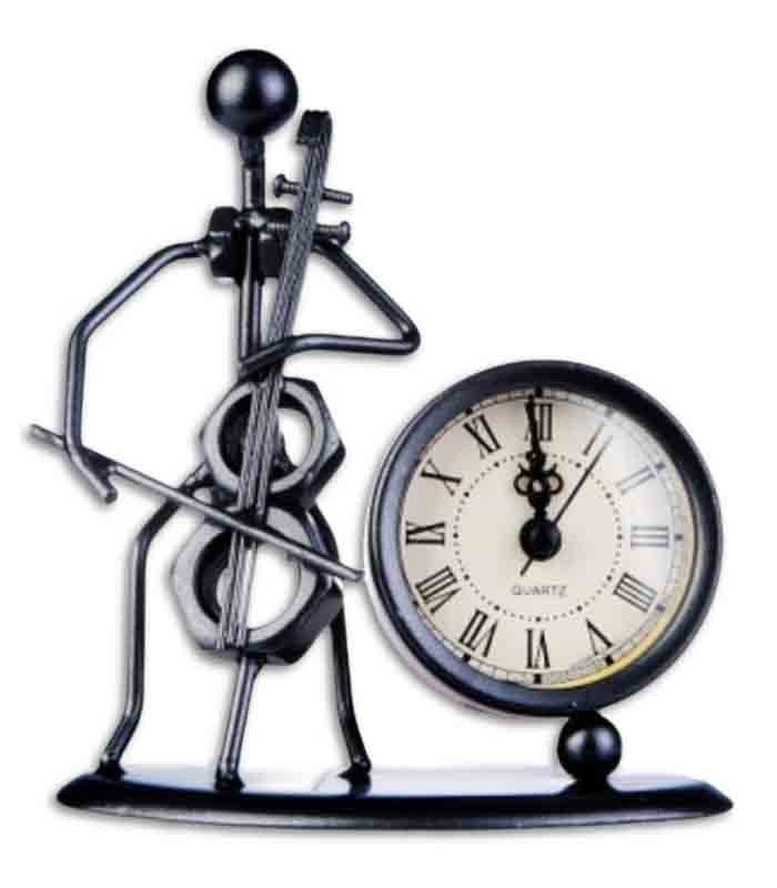 SML Cellist Statuette Clock