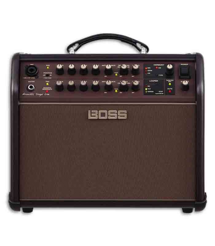 Foto frontal del amplificador Boss ACSLIVE 60W Acoustic Singer Live